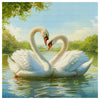 Elegant Swan Love Cross Stitch Kit 🦢💕✨
