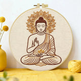 Serene Buddha Embroidery Kit Kits For Stitchers