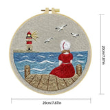 Seaside Lighthouse Daydream Embroidery Kit 🌊⚓❤️ Kits For Stitchers