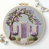 Lavender Cottage Embroidery Kit Kits For Stitchers