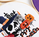 Spooky Halloween Embroidery Kit Collection – 7 Designs