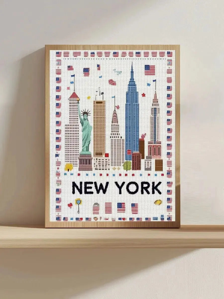 New York Skyline Cross Stitch Kit 🗽🏙️🇺🇸✨ Kits For Stitchers