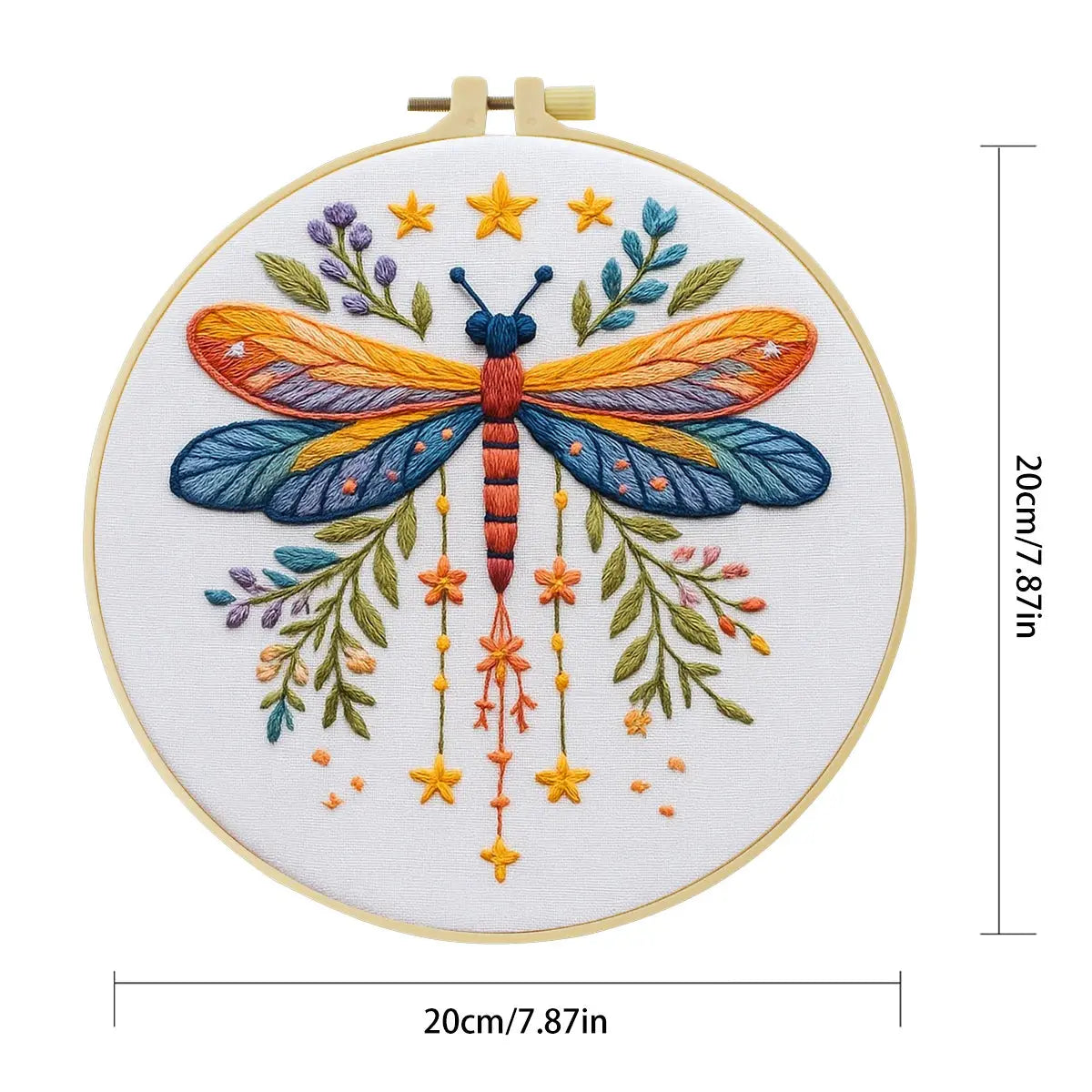 Dragonfly Hand Embroidery Kit The Stichers Heavane
