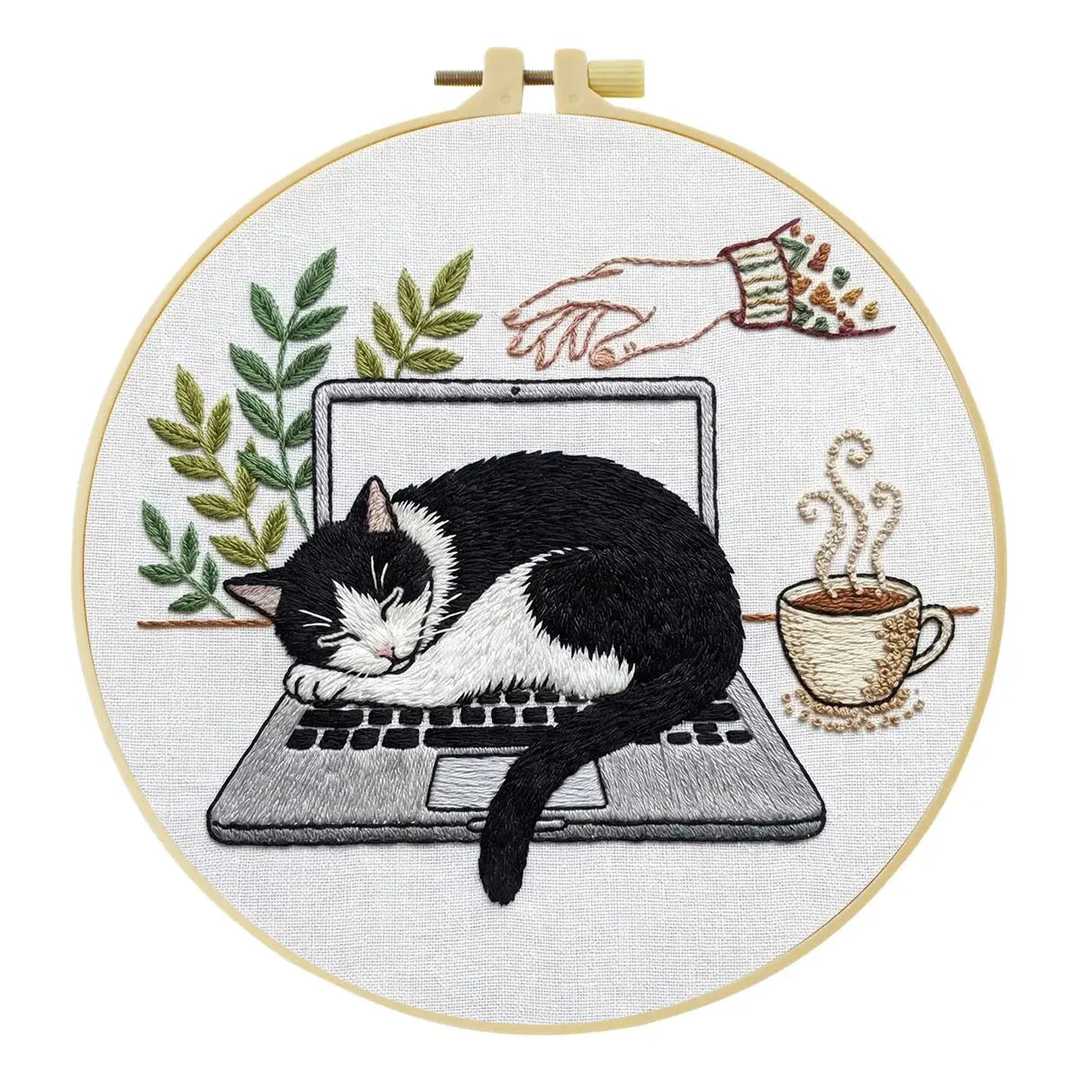 Dachshund’s Midnight Snack Embroidery Kit Kits For Stitchers