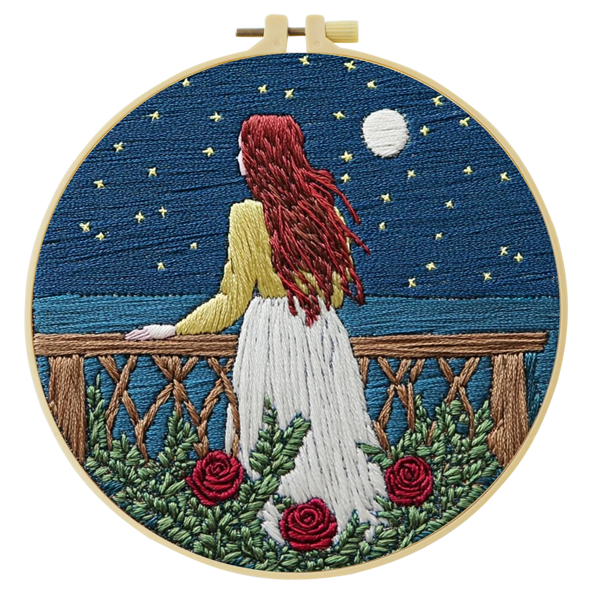 Hand-Embroidered Soccer Ball Wall Art – Football Hoop Decor