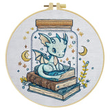 Baby Dragon Library Embroidery Kit Kits For Stitchers