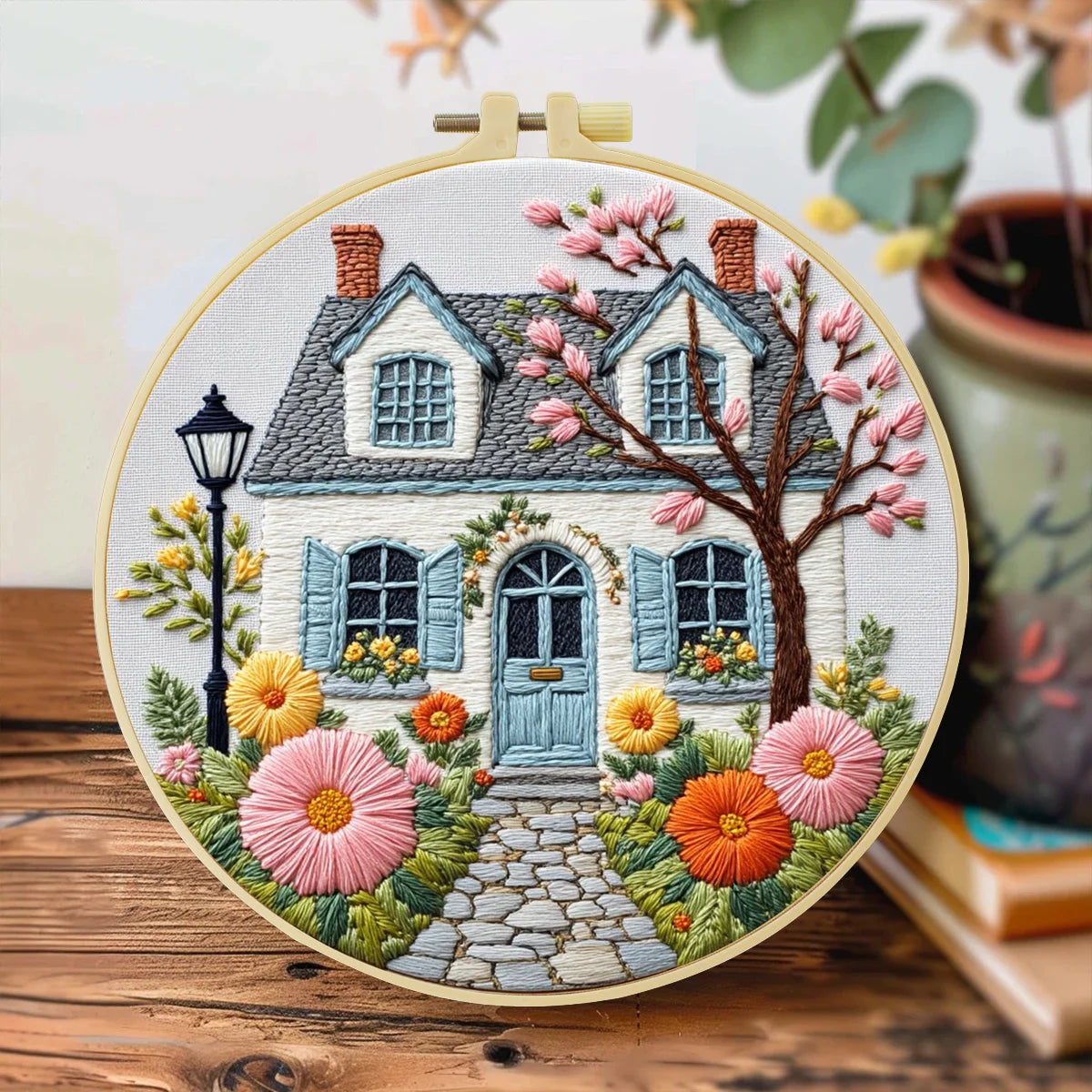 Cottage Garden Hand Embroidery Kit