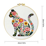 Flower Cat Embroidery Starter Kit