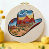 Desert Cowboy Hat Embroidery Kit Kits For Stitchers