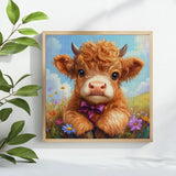 Cute Highland Cow Cross Stitch Kit ๐ฎ๐ธ๐โจ