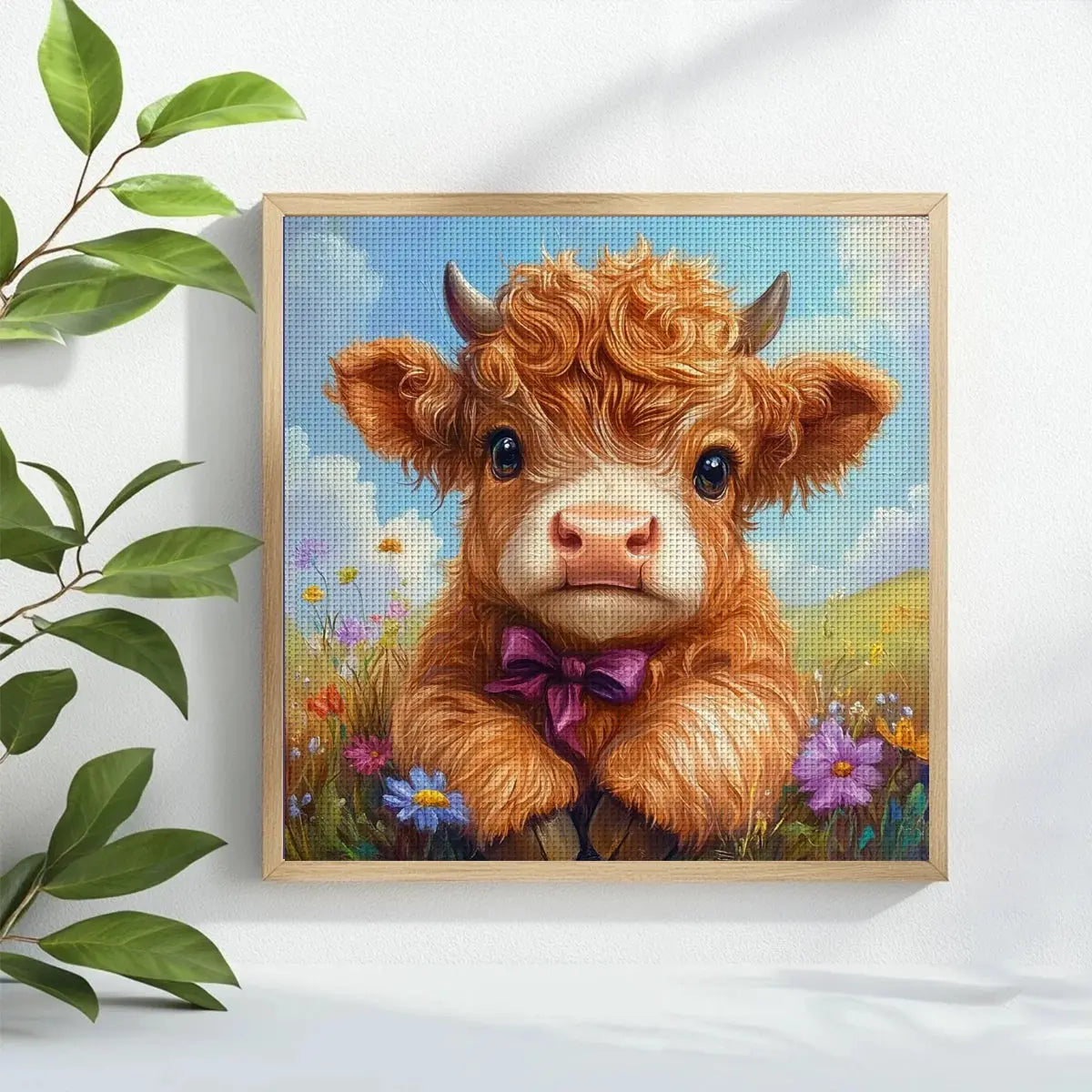 Cute Highland Cow Cross Stitch Kit ๐ฎ๐ธ๐โจ Kits For Stitchers