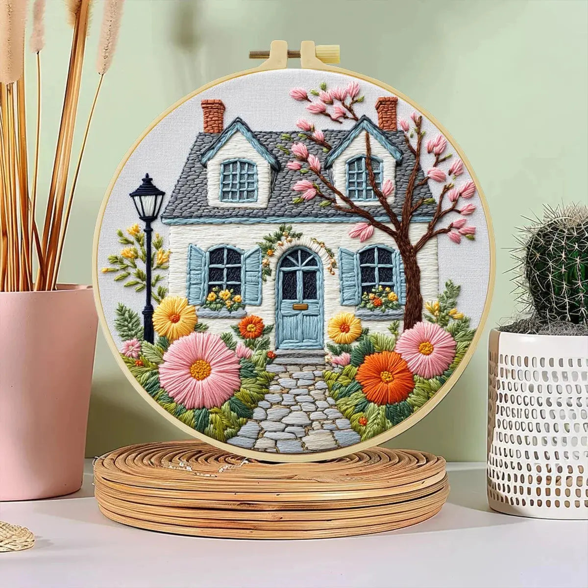 Cottage Garden Hand Embroidery Kit The Stichers Heavane
