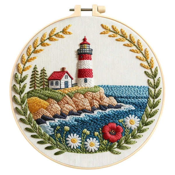 Lighthouse Seaside Hand Embroidery Kit