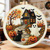 Haunted Halloween Cottage Embroidery Kit