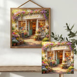 Blooming Bookshop Cross Stitch Kit 📚🌸🏡✨