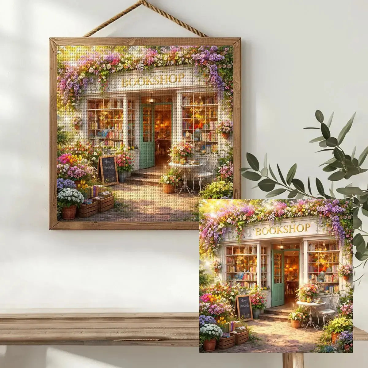 Blooming Bookshop Cross Stitch Kit 📚🌸🏡✨ Kits For Stitchers