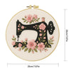 Floral Sewing Machine Hand Embroidery Kit