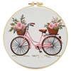 Floral Bicycle Hand Embroidery Kit
