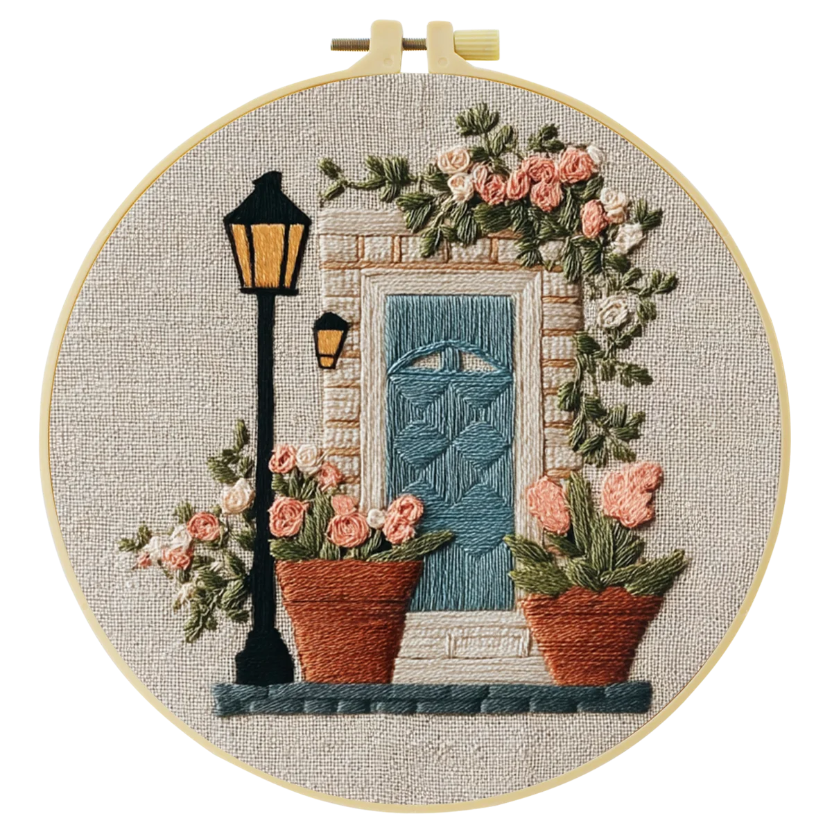 Hand-Embroidered Sunflower Hoop Art – Floral Wall Decor