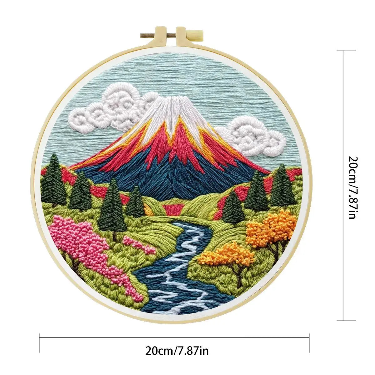 Mount Fuji Embroidery Kit Kits For Stitchers