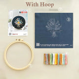 Transparent Double-Sided Flower Embroidery Starter Kit