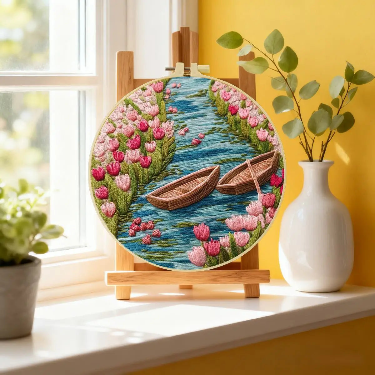 Small Sailboat Embroidery Kit