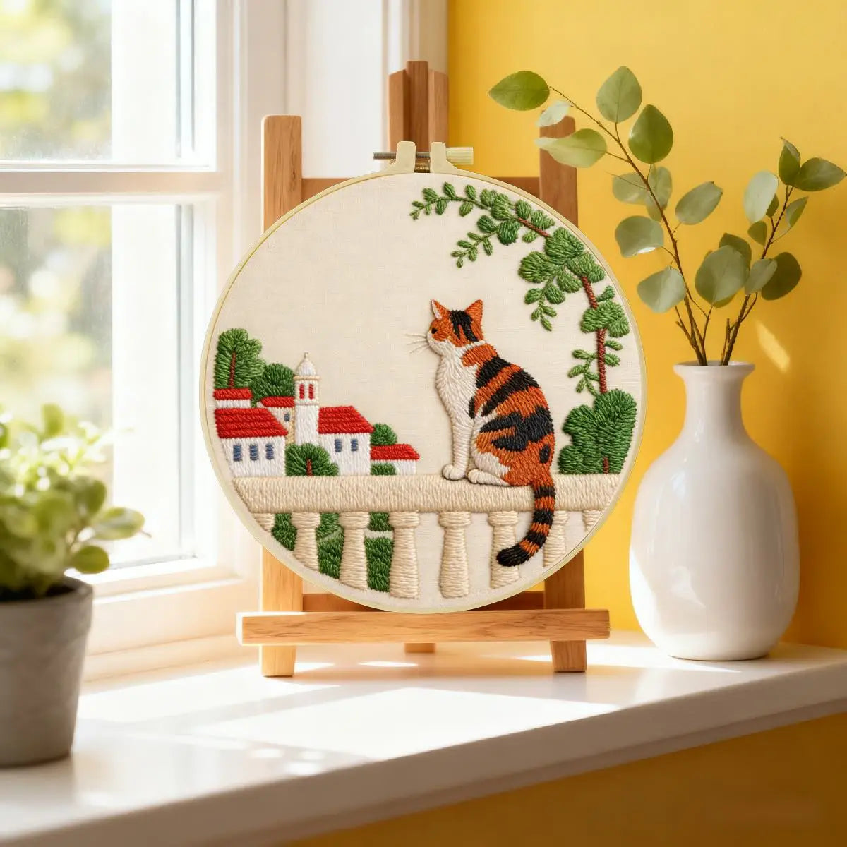 Free Little Cat Embroidery Starter Kit