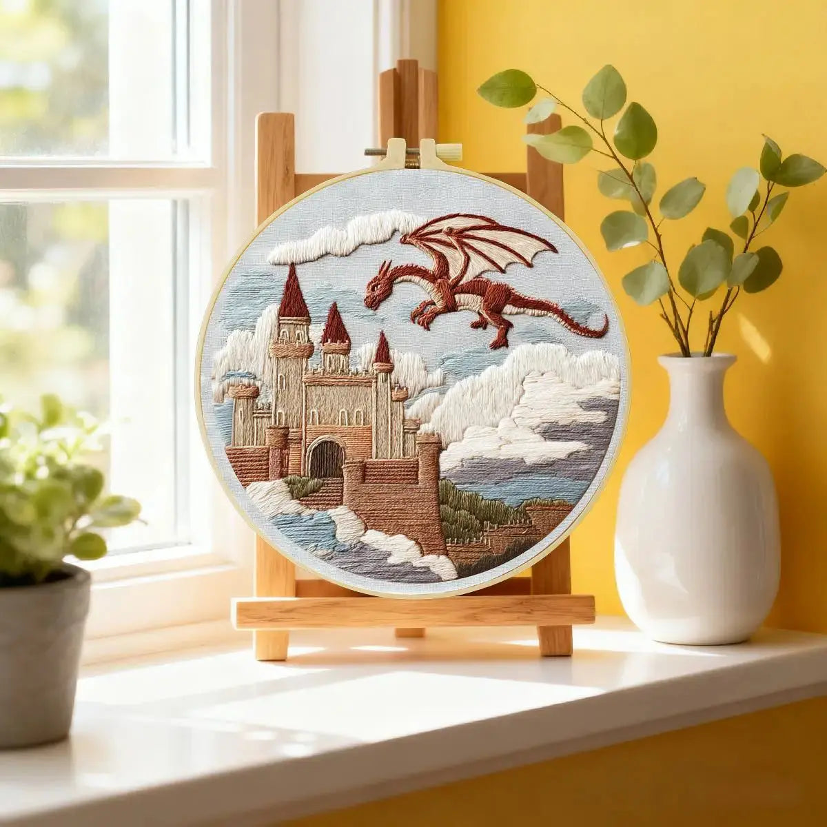 Dragon's Keep Embroidery Kit Kits For Stitchers