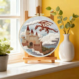 Dragon's Keep Embroidery Kit Kits For Stitchers