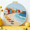 Seaside Village Embroidery Kit Kits For Stitchers
