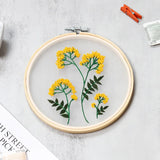 Transparent Double-Sided Flower Embroidery Starter Kit