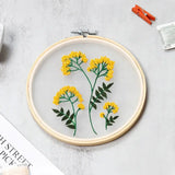 Transparent Double-Sided Flower Embroidery Starter Kit The Stichers Heavane