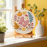 Cozy Autumn Embroidery Kit Kits For Stitchers