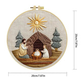 Nativity Scene Embroidery Kit – Holy Family DIY Hand Embroidery Hoop Art Set Kits For Stitchers
