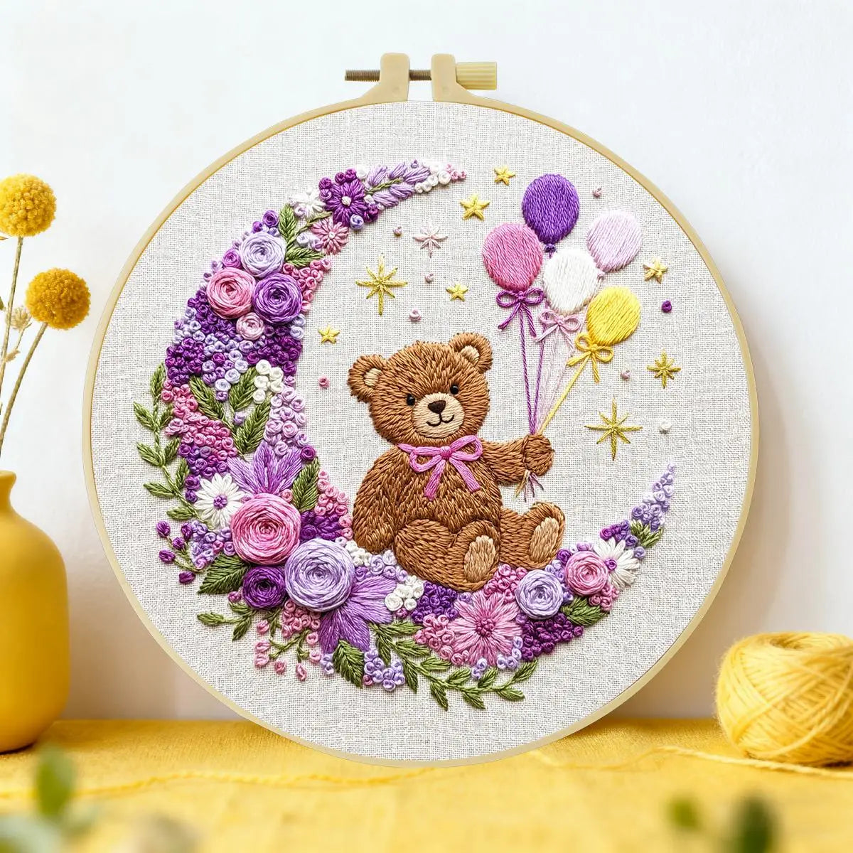 Moon Bear Embroidery Starter Kit