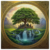 Celtic Tree of Life Fantasy Cross Stitch Kit 🌳🏰✨