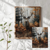 Majestic Forest Stag Cross Stitch Kit 🦌🍂🧵