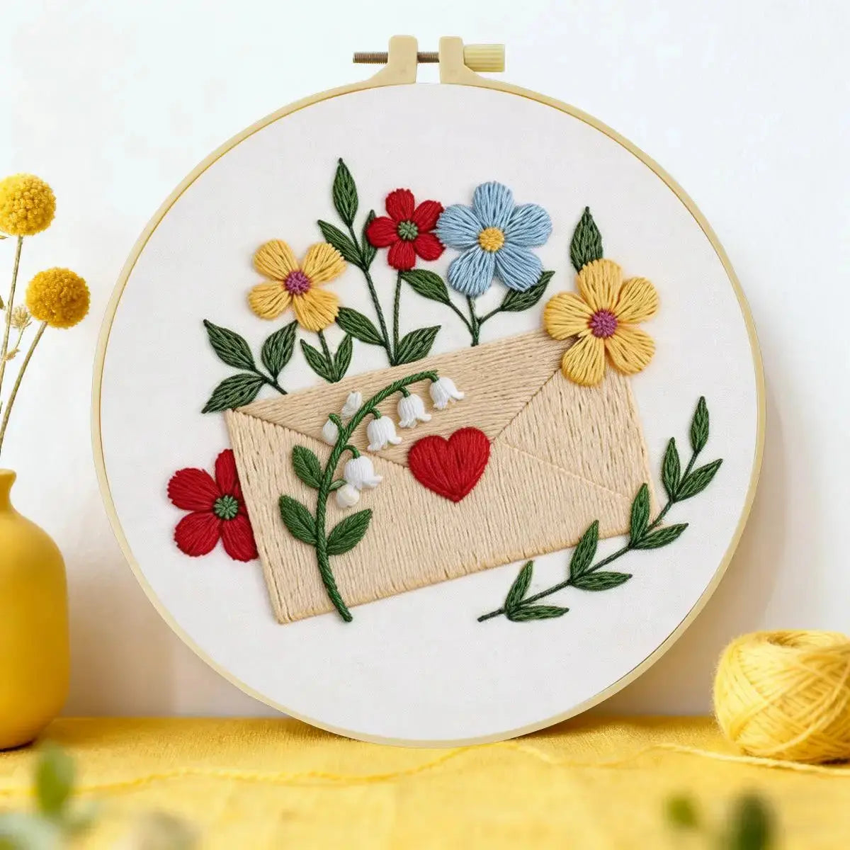 Love Letter & Wildflowers Embroidery Kit Kits For Stitchers