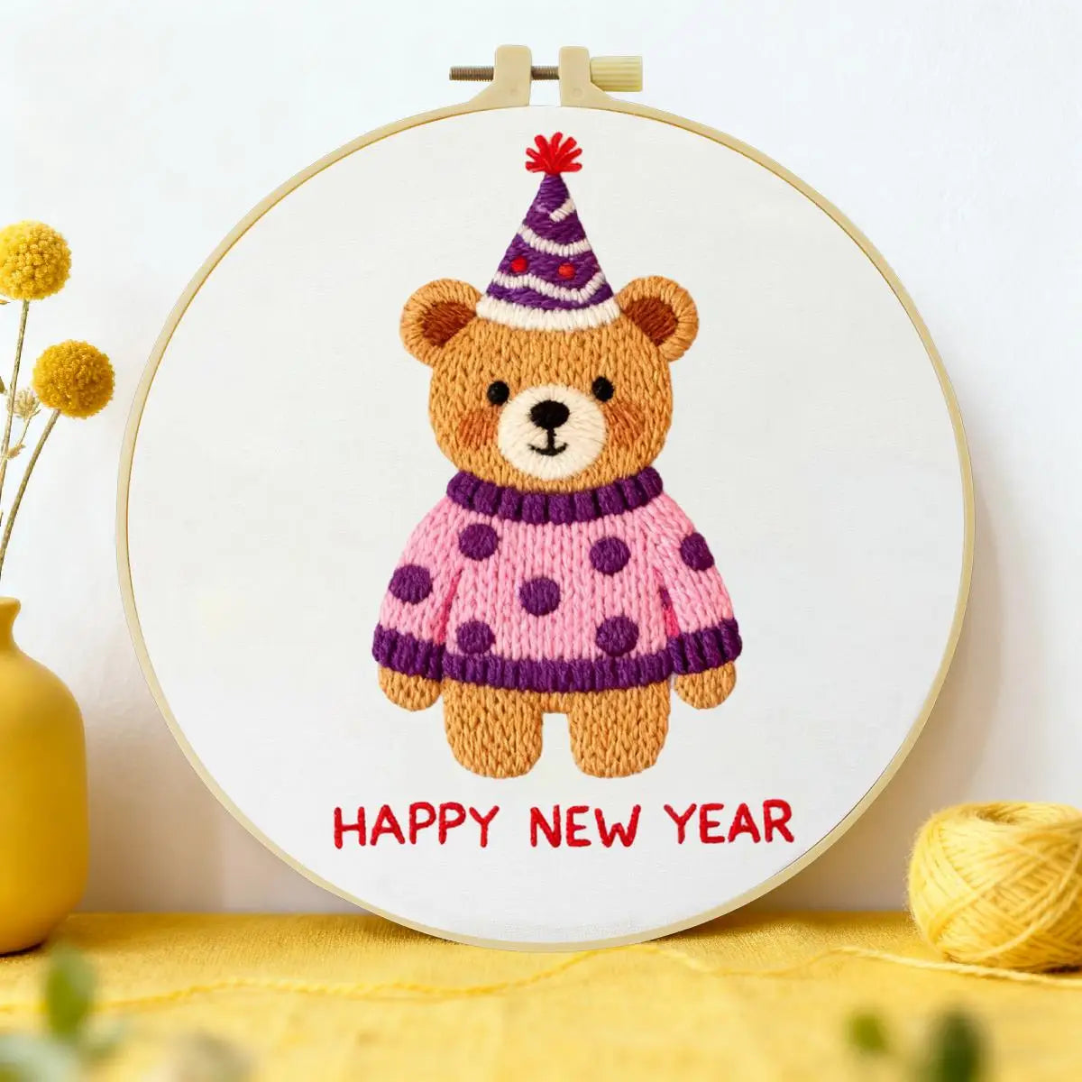 Sweater Bear Embroidery Kit