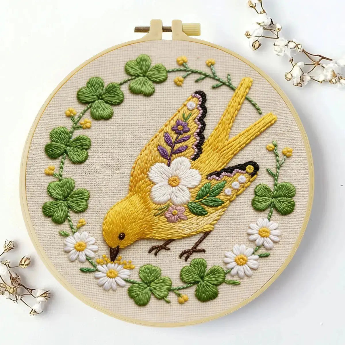 Golden Bird Embroidery Kit Kits For Stitchers