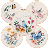 Bird & Butterfly Hand Embroidery Kit The Stichers Heavane