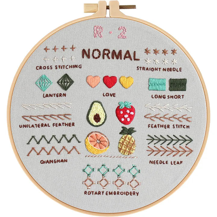 4-Stage Beginner Embroidery Learning Kit Kits For Stitchers