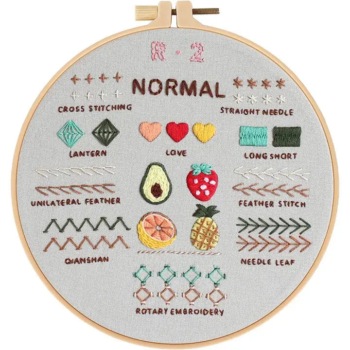 4-Stage Beginner Embroidery Learning Kit Kits For Stitchers