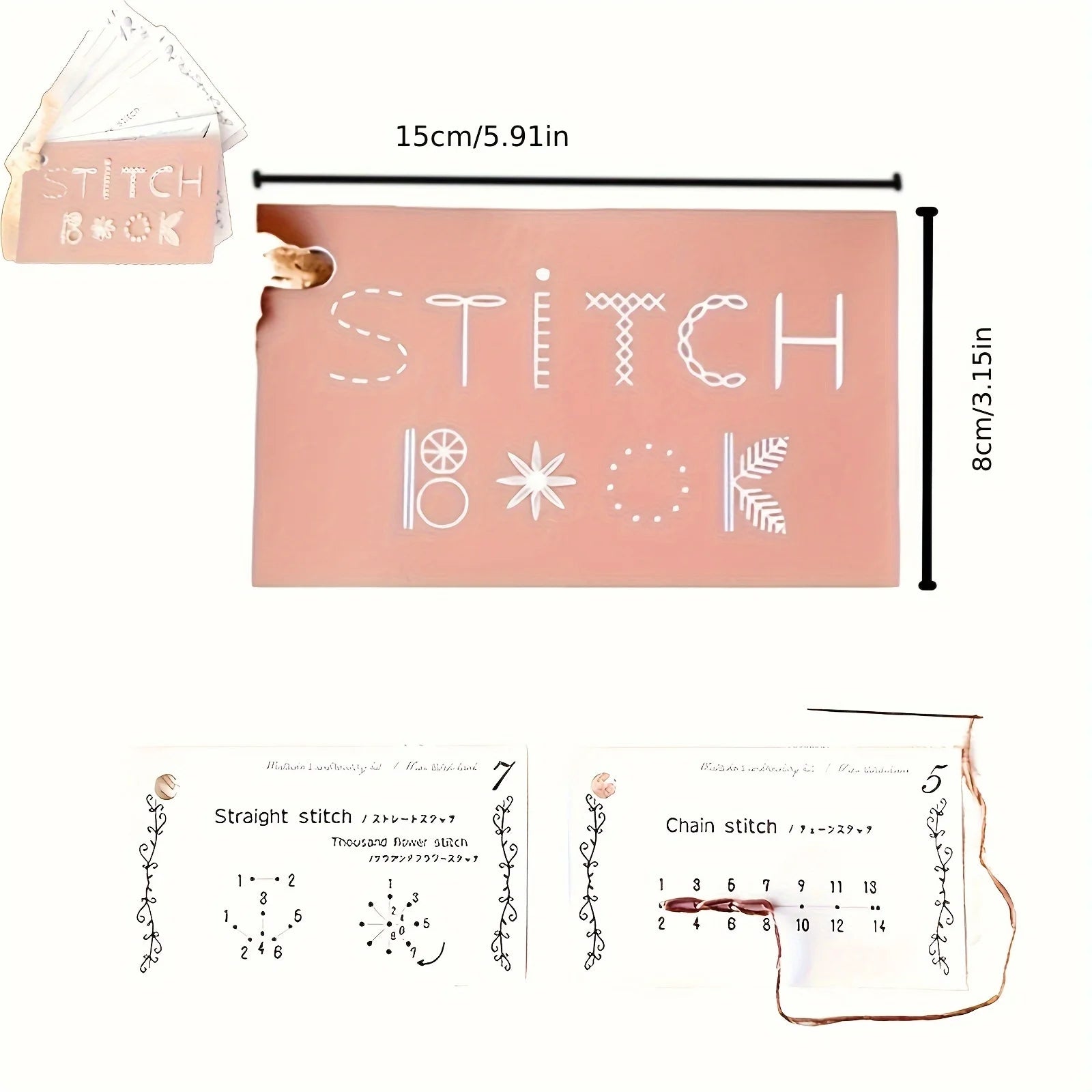 Embroidery Stitch Guide Book Kits For Stitchers