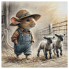 Little Farm Mouse & Lambs Cross Stitch Kit 🐭🐑🌾