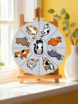 Cute Cat Poses Embroidery Kit – Kawaii DIY Hand Embroidery Hoop Art Set