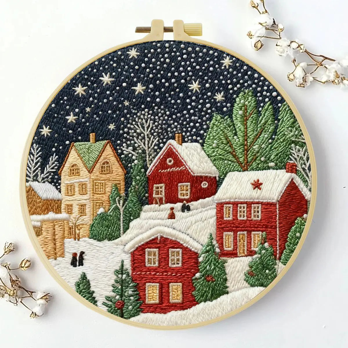 Christmas Town Embroidery Kit