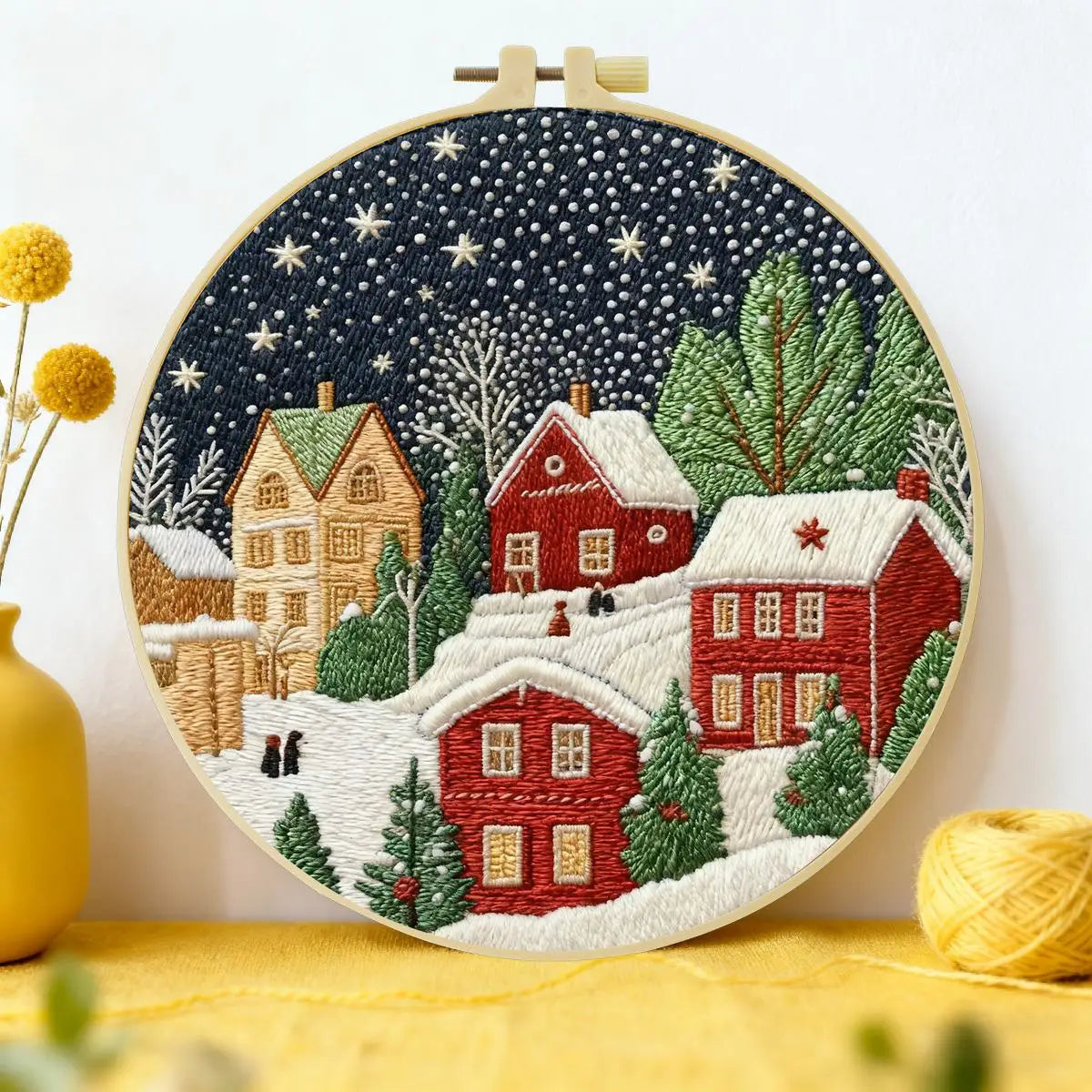 Christmas Town Embroidery Kit