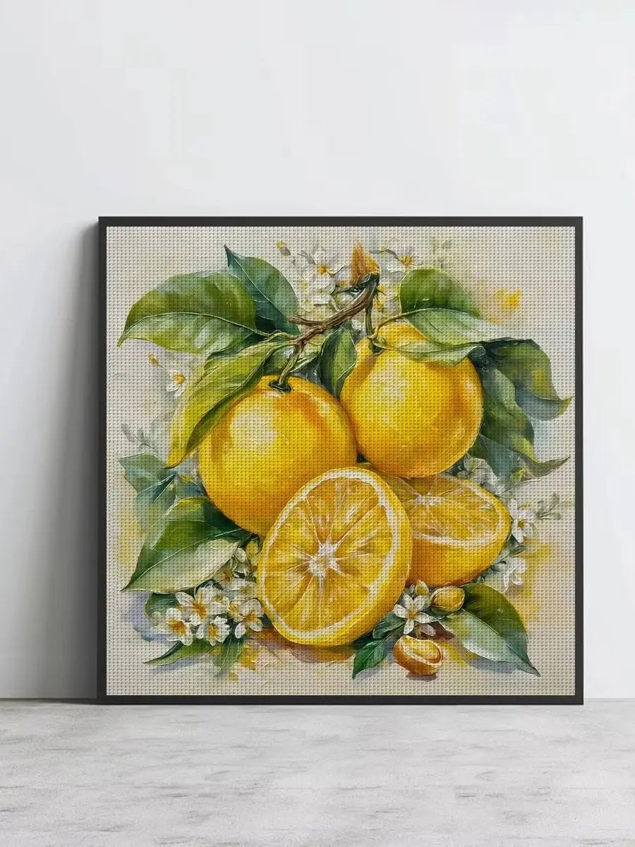 Fresh Lemon Blossom Cross Stitch Kit ๐๐ฟ๐ผโจ