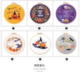 Cute Halloween Embroidery Kit Collection – 6 Designs